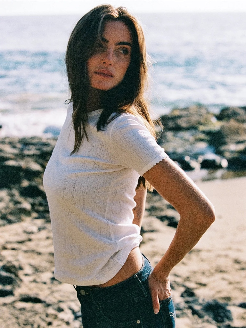 GOLDIE Pointelle Tee